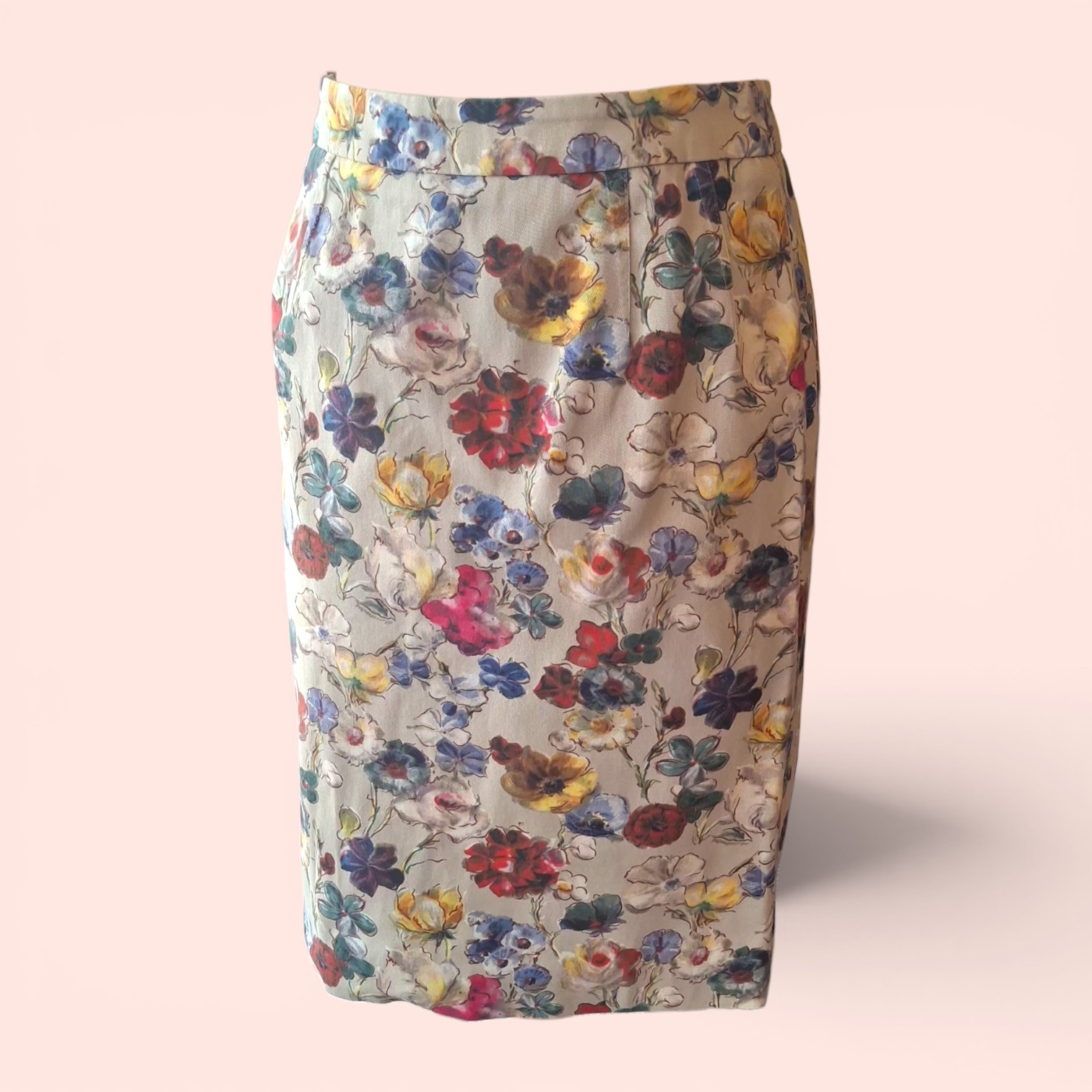 DOLCE GABBANA Jupe midi impression fleurie DOLCE GABBANA.
