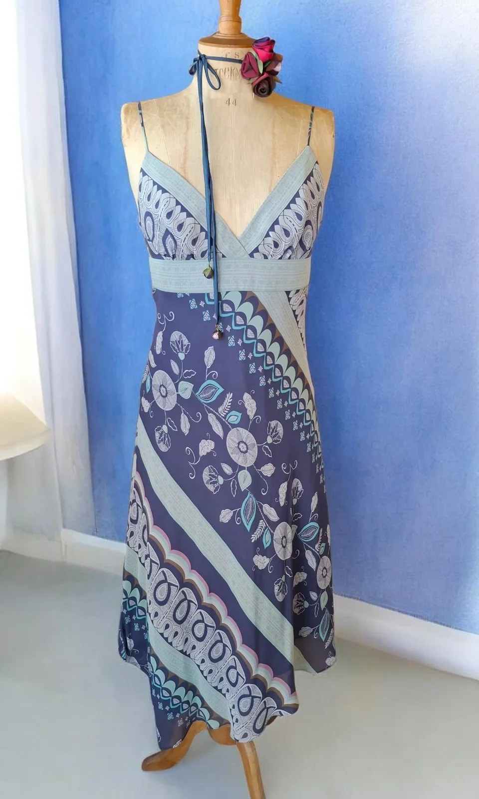 MANOUKIAN Robe longue en soie