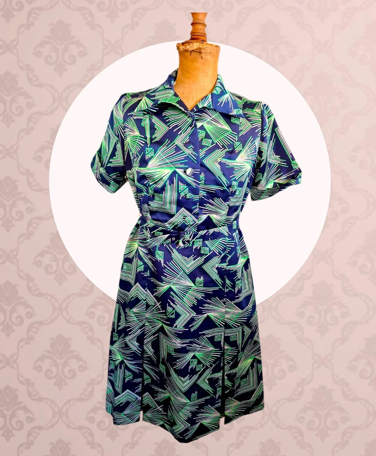 Vintage Robe imprimé Seventies