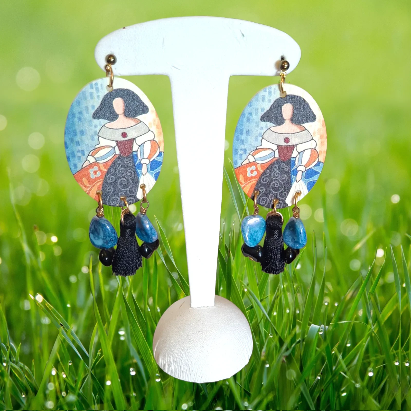 Pièce Clous d'oreille pendentifs